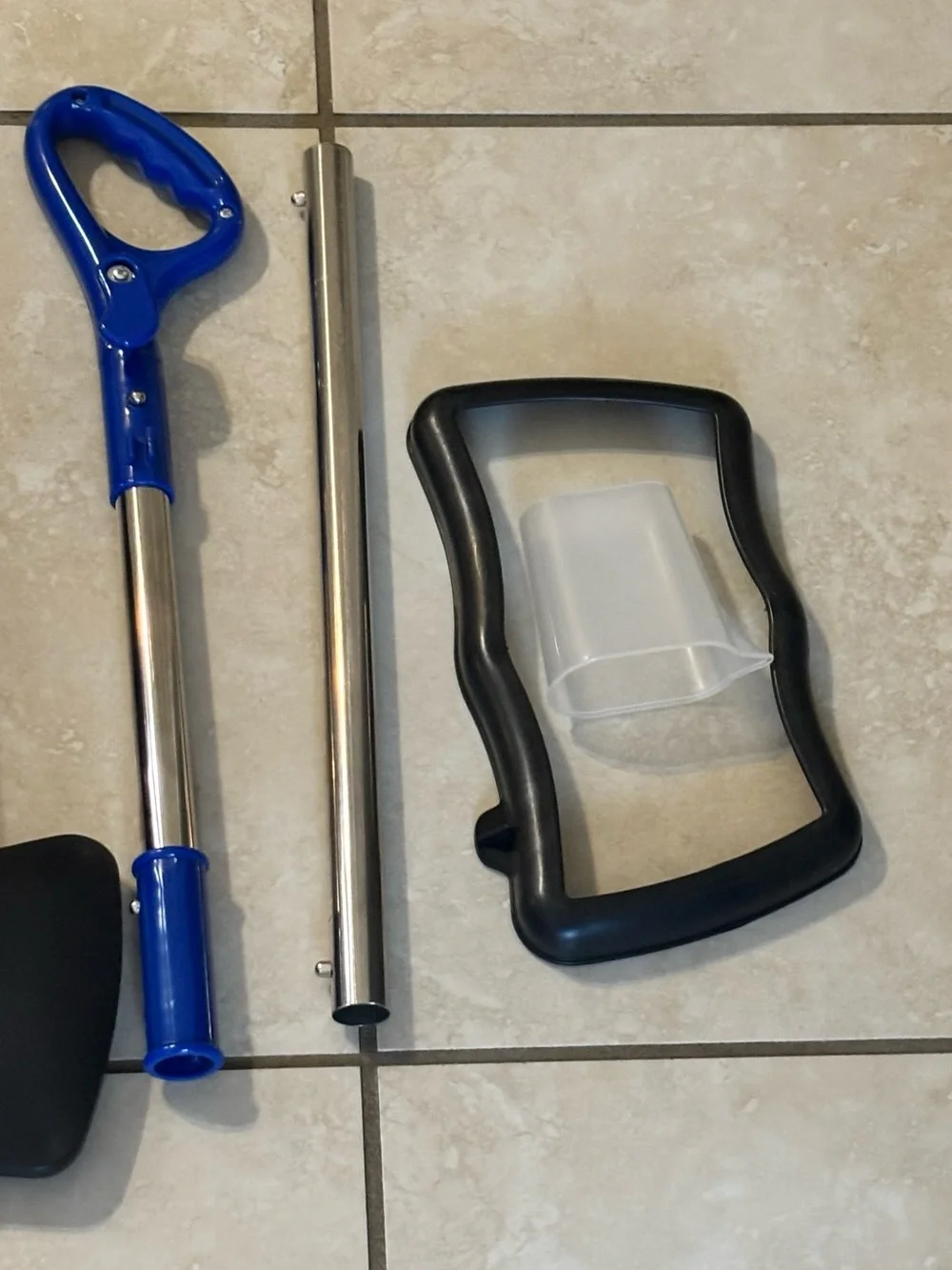 Handheld Blue Electric Floor Cleaner - Corded Steam Scrubber